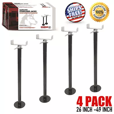 4 PACK Slide-Out Adjustable Camper Support RV Stabilizer Trailer Wheel Lift Jack • $130.91