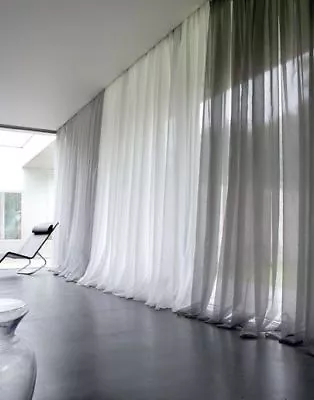 $4.20 • Buy Solid Pure White Sheer Voile Window Curtain In ALL Sizes OVERSTOCK SALE!!!