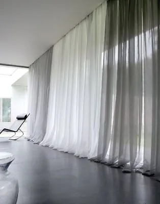$3.85 • Buy Solid White Sheer Window Curtain Voil In ALL Sizes - NEW ARRIVAL SALE!!!