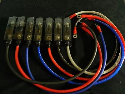 4 Gauge Wire 2 Ft Anl Holder 150 Amp Fuse 2 Ring 5/16 Terminals Power Awg • $15.95