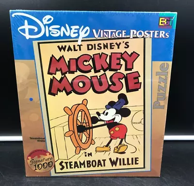 DISNEY Vintage Posters Puzzle MICKEY MOUSE IN STEAMBOAT WILLIE 1026Pcs. *NEW* • $36.57