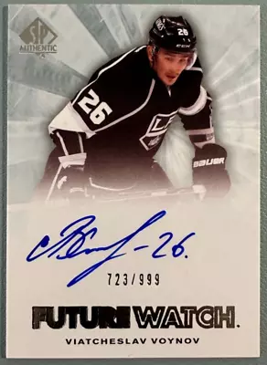 2011-12 SP Authentic Future Watch Rookie Autograph VIATCHESLAV VOYNOV 723/999 • $14.99