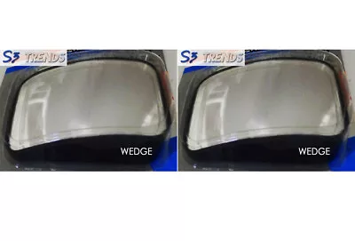 2 PC 3-1/8  X 4  3.125  X 4  Rectangle Wedge Blind Spot Mirror Wide Angle • $12.95