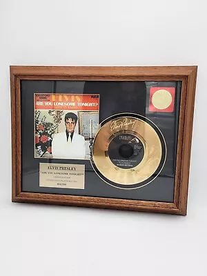 Elvis Presley  Are You Lonesome Tonight  Limited Edition Gold Plated Record. • $100