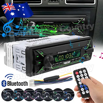 Car Audio Radio Stereo Bluetooth In-dash Head Unit MP3 Player USB SD AUX FM 1DIN • $24.95