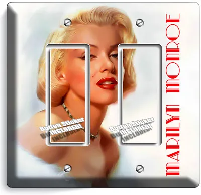 Marilyn Monroe Sexy Retro Actress Double Gfci Light Switch Wall Plate Room Decor • $21.99