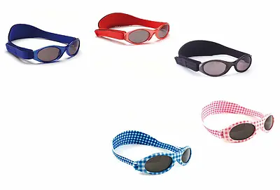 OK Baby Baby Banz Toddlers Kids Colourful UV Sunglasses & HeadBand 0-2 Years • £9.99