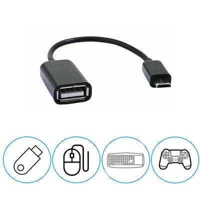 USB B Male To USB 2.0 A Female Micro OTG Adapter Cable 16cm For Android SAMSUNG • $1.45
