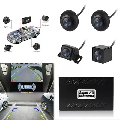 Car 360° Bird View Surround System DVR Record Backup Camera Parking Monitoring • $141.25