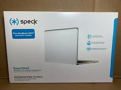 Speck MacBook Pro 15  Case SmartShell Durable Slim Protection Frosted Clear • $29.90