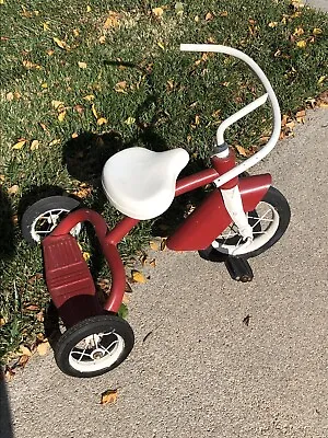 Vintage TRICYCLE With Steel Wheels Wide Front Fender . Hard Rubber Tires - Nice! • $17