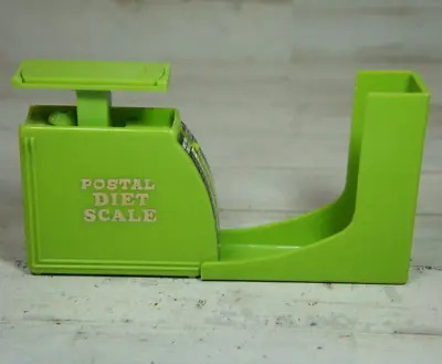 Vintage Green Plastic Small Postal Diet Scale - Hong Kong - Gold Lettering • $9.15