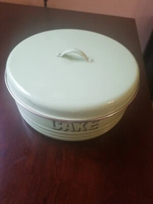 $31.49 • Buy Typhoon Vintage Kitchen Mint Green Pink Cake Air Tight Tin Kitchen Storage