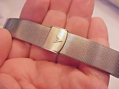 New NOS VINTAGE 20MM 20 Mm BAMBI OSCAR MESH WATCH BRACELET  BAND Strap STAINLESS • $16