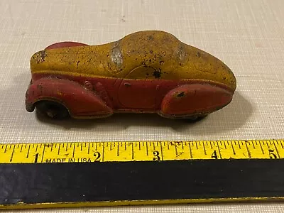 Vintage Sun Rubber Toy Car Coupe Rubber Toy Car USA Old Toy Car  Red • $4.99