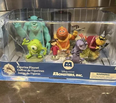Disney Pixar Monsters Inc 6 Figure Play Set Sulley Mike Randall George Roz BOO • $21.99