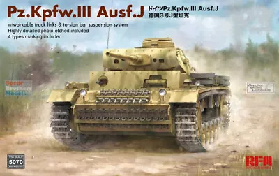 RFMRM5070 1:35 Rye Field Model Panzer Pz.Kpfw.III Ausf.J • $62.24