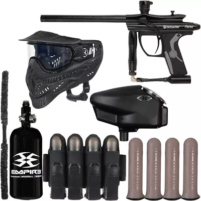 Kingman Spyder Fenix Vendetta Paintball Gun Package Kit - (Gloss Black) • $354.74