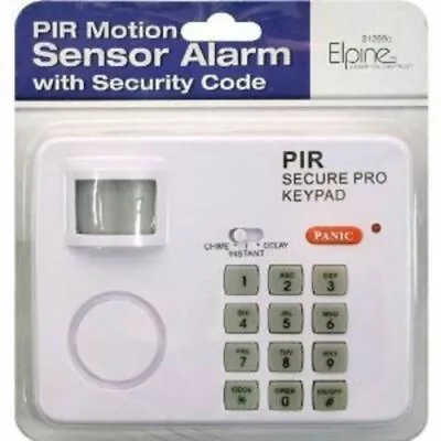 Wireless Motion Sensor Alarm Security Keypad Home Garage Shed Caravan Pir  • £12.95