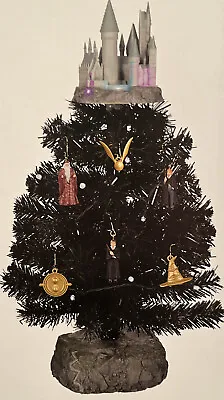 Harry Potter ⚡️The Wizarding World Miniature Tree Set 🎄Hallmark Light/Sound NIB • $72