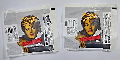 1984 Michael Jackson Topps Wrapper 2 Different Bazooka Ring Pop Ads Rare WOW • $4.49