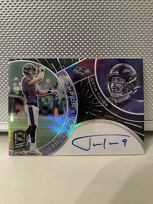 2023 Panini Spectra Justin Tucker On Card Auto /25 First On Print • $60