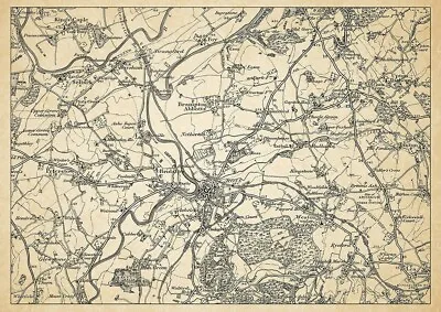 Old Map Environs Of Ross On Wye Herefordshire - 1898 • £15.99