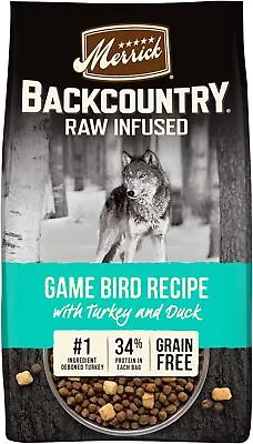 Merrick Backcountry Grain Free Dry Adult Dog Food Kibble With Freeze Dried Raw  • $64.27