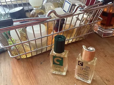 Vintage Duo Of 5ml Miniatures By Carven. Vétiver And Ma Griffe • £14.99