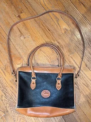 Vintage Dooney & Bourke Leather Handbag Top Handle Shoulder Purse Pebbled  • $29.99