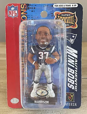 RODNEY HARRISON New England Patriots SUPER BOWL Ring Base 4” Bobblehead NIB! • $55