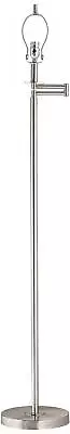 Modern Floor Lamp Base Swing Arm Brushed Nickel For Living Room Reading Bedroom • $129.99