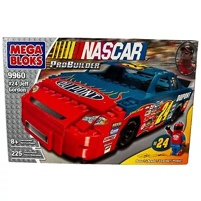 Mega Bloks NASCAR Pro Builder #24 Jeff Gordon Complete Set 225 Pieces Model 9960 • $19.99