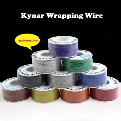 Kynar Wrapping Wire 30AWG Insulated Silver Plated Single Core Copper PCB/OK Line • £8.12