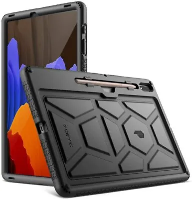 Galaxy Tab S7 Plus 2020 / S8 Plus 2022 Tablet Case | Poetic Silicone Cover Black • $16.95