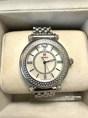 MICHELE Caber Isle 35mm Silver Stainless Steel Case With Silver Stainless Steel • $650