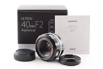 [Unused Box] Voigtlander Ultron 40mm F2 SL II S AI-S Black Nikon F Japan 589 • $399.99
