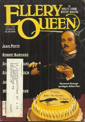 ELLERY QUEEN'S MYSTERY MAGAZINE - January 1987 - JEFFRY SCOTT MATTHEW COSTELLO • $3.98