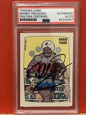 1989 Topps Nintendo Game Card Manny Pacquiao Autograph • $250