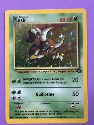 $3.25 • Buy Pokémon TCG Vintage Pinsir Jungle 9/64 Holo Unlimited Holo Rare