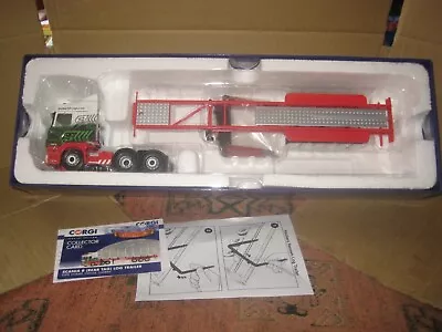 BOXED CORGI CC13742 EDDIE STOBART Scania R Rear Tag Log Trailer • £80