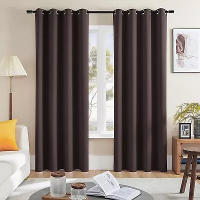 Rutterllow Blackout Curtains For Bedroom Thermal Insulated Room Darkening Curta • $85.18