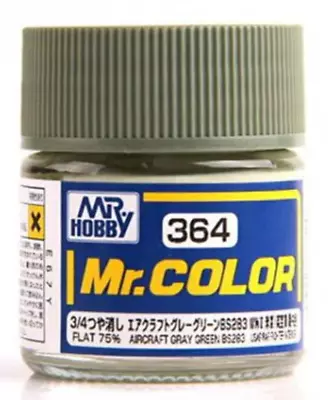 Mr. Hobby Mr. Color Lacquer C364 Flat Aircraft Grey Green C364 10ml • $2.69