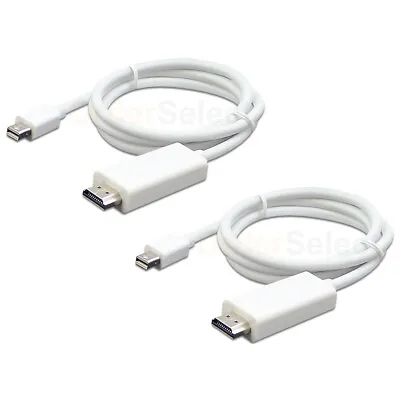 2X ThunderBolt Mini DisplayPort To HDMI Cable For MacBook Pro Air Surface Pro • $8.89