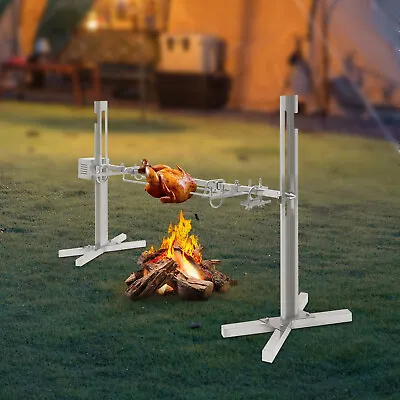 53  Spit Roaster Rotisserie Pig Lamb Roast BBQ Picnic Outdoor Cooker Grill New • $152