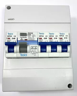 $69.89 • Buy 6 Pole Garage Loaded Combination Surface Switchboard RCD Safety Switch Complete