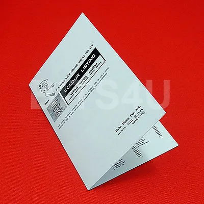 Holden '55 Fj - '64 Eh Paint I.d Code Pocket Card • $9.99