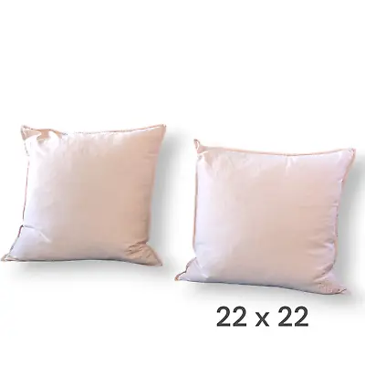LRL Monogram Ralph Lauren Pillow Covers W/ Inserts Misty Rose Pink 22 X 22 In • $35.27