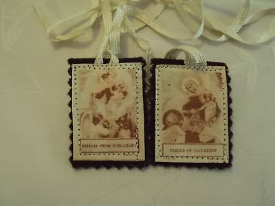 Vintage Scapular Pledge Of Salvation Release From Purgatory • $12.99