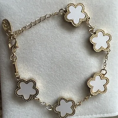 £4.99 • Buy Lucky Five Leaf Clover Bracelet Women Ladies Girls Bracelet For Birthday Xmas
